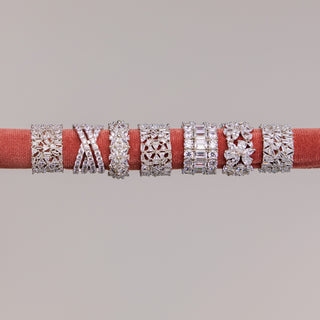 Areebah - Cubic Zirconia Flower Ring