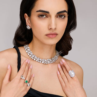 Basbas - CZ Necklace Set