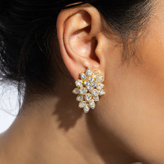 Emerson - Gold CZ Stud Earrings