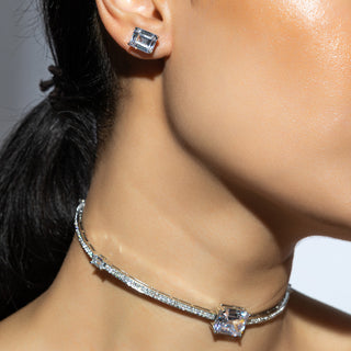 Cece - White CZ Choker