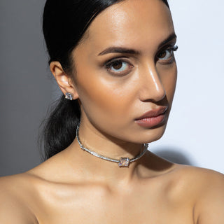 Cece - White CZ Choker