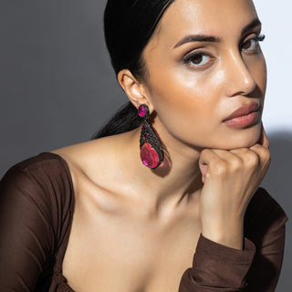 Ishraq - Pink Doublet Earring