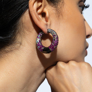 Atika - CZ Hoop Earrings