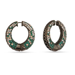 Atika - Pink CZ Hoop Earrings