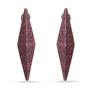 Zehra - Pink CZ Danglers