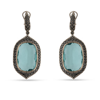 Arielle - Aqua Blue Stone Earrings