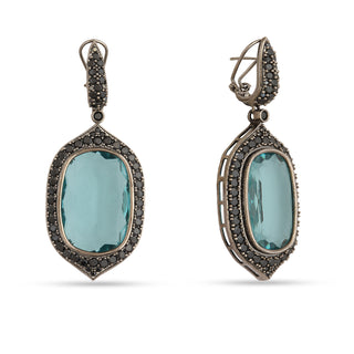 Arielle - Aqua Blue Stone Earrings