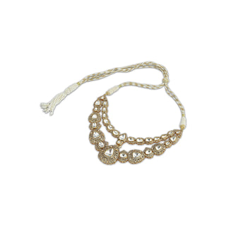 Raysha - Polki CZ Necklace Set in Gold Plating