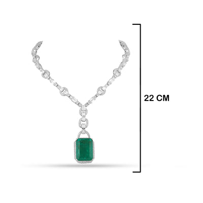Iffat - Cubic zirconia necklace set