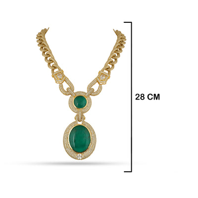 Izdihar - Green Stone necklace
