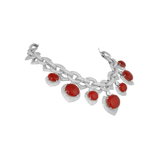 Ikram - Red Doublet Necklace Set