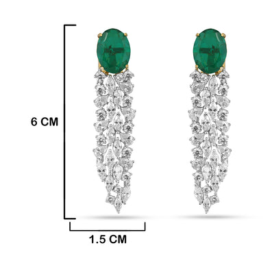 Irsa - Green Doublet Earrings