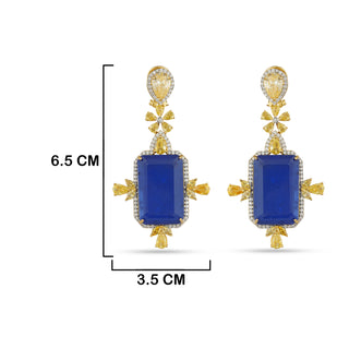 Daniella - Blue Doublet Earrings