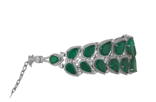 Intessar - Green Doublet Choker Set