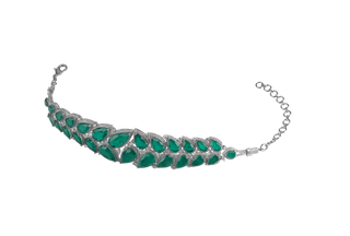 Intessar - Green Doublet Choker Set