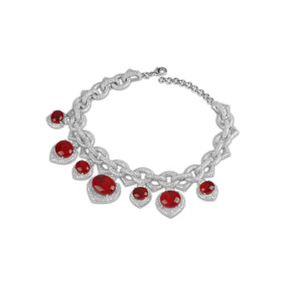 Ikram - Red Doublet Necklace Set