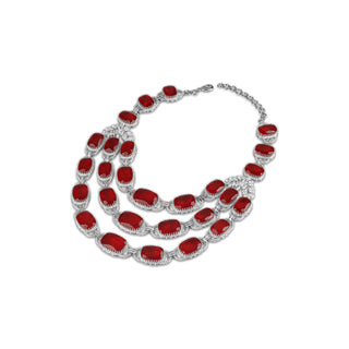 Heela - Red Doublet Necklace Set