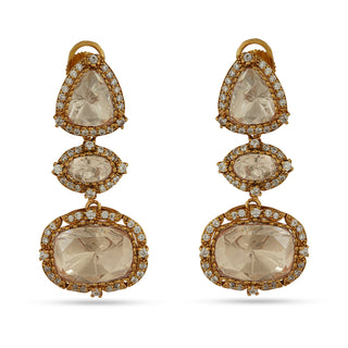 Iram - Polki dangler earrings