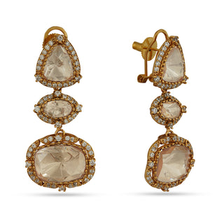 Iram - Polki dangler earrings