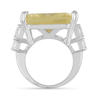 Yellow Stone CZ Ring