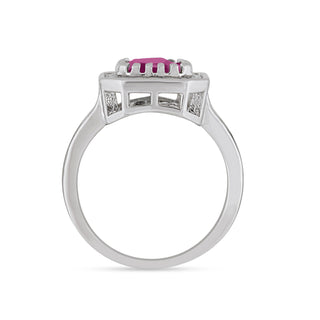 Cubic Zirconia Ruby Ring