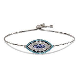 Multi Bead Evil Eye Bracelet