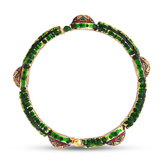 Classic Meenakari and Kundan Bangle