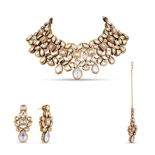 Mikinza - Classic Polki Studded Choker Set