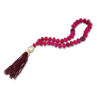 Red Bead Tasbih. Full View.