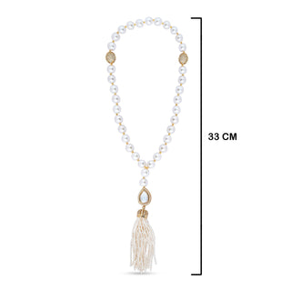 Pearl Tasbih with measurements in cm. 33cm.