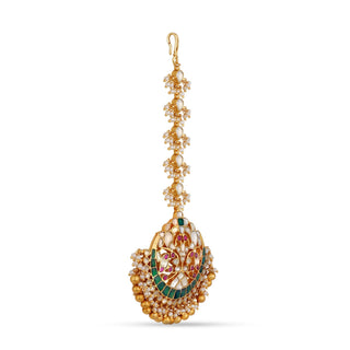 Bonnie - Gold Pearl Drop Maang Tikka