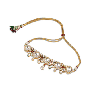 Kundan White Stone Choker Full View