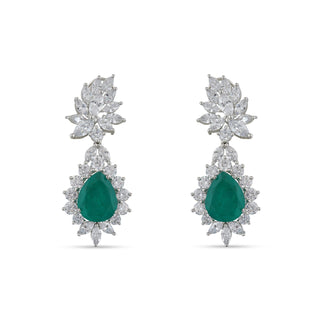 Aleah - GREEN DOUBLET DANGLER EARRINGS