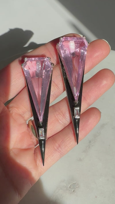 Edana - Pink Stone Earrings