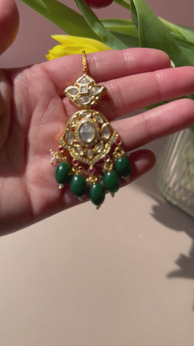 Rijah Green Beads Tikka