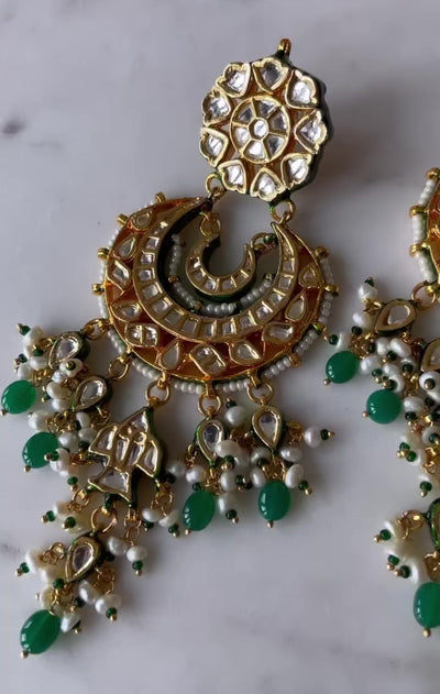 Tessa - Kundan Chaandbaali Earrings