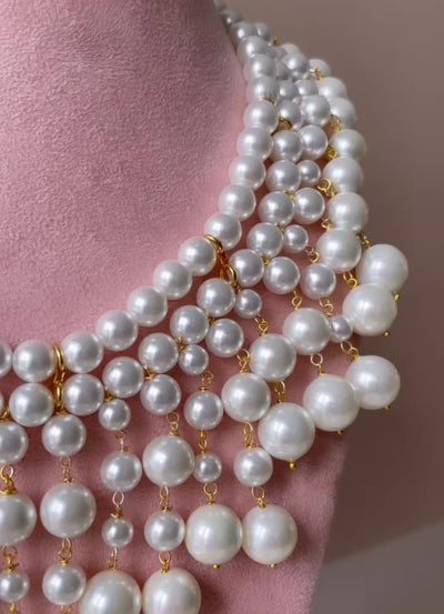 Alicia - Multi Strand Pearl Necklace