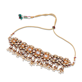 Diamond and Bead Kundan Choker 