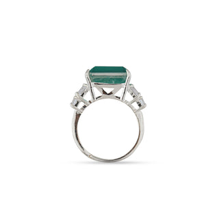 Aqua Stoned CZ Ring