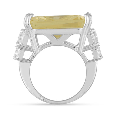 Yellow Stone CZ Ring 