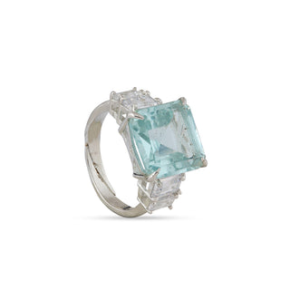 Blue Stone Cubic Zirconia Ring