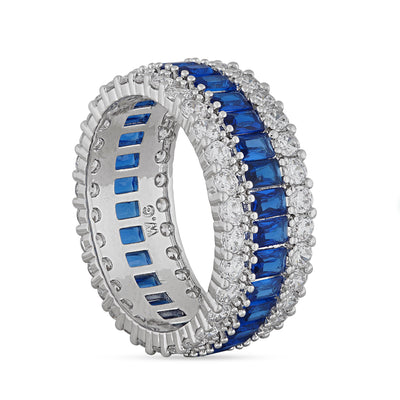 Blue Stone Cubic Zirconia Ring