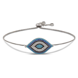 Colourful Beaded Evil Eye Bracelet