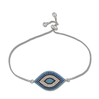 Colourful Beaded Evil Eye Bracelet