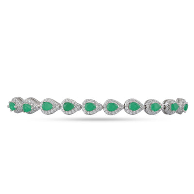 Cubic Zirconia Green Bracelet 