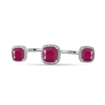 Ruby Red Cubic Zirconia Ring