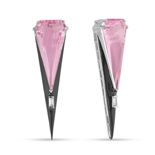 Pink Stone Cubic Zirconia Earrings