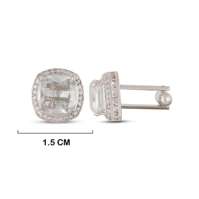  Hydro Glass Cufflinks with measurements in cm. 1.5cm.