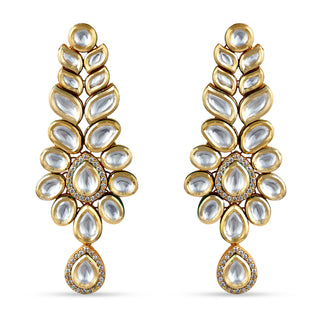 Classic Kundan Drop Earrings