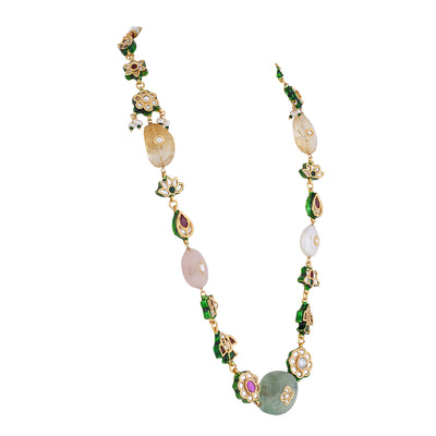 Multi Stone Kundan Long necklace